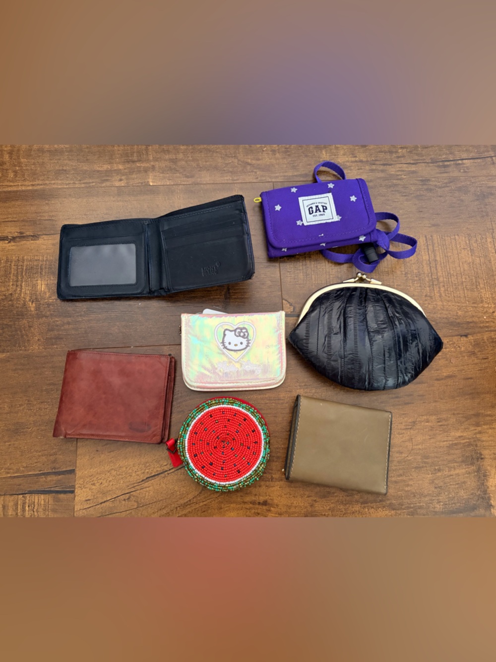 Hello Kitty Iridescent Pink Holographic Card Holder